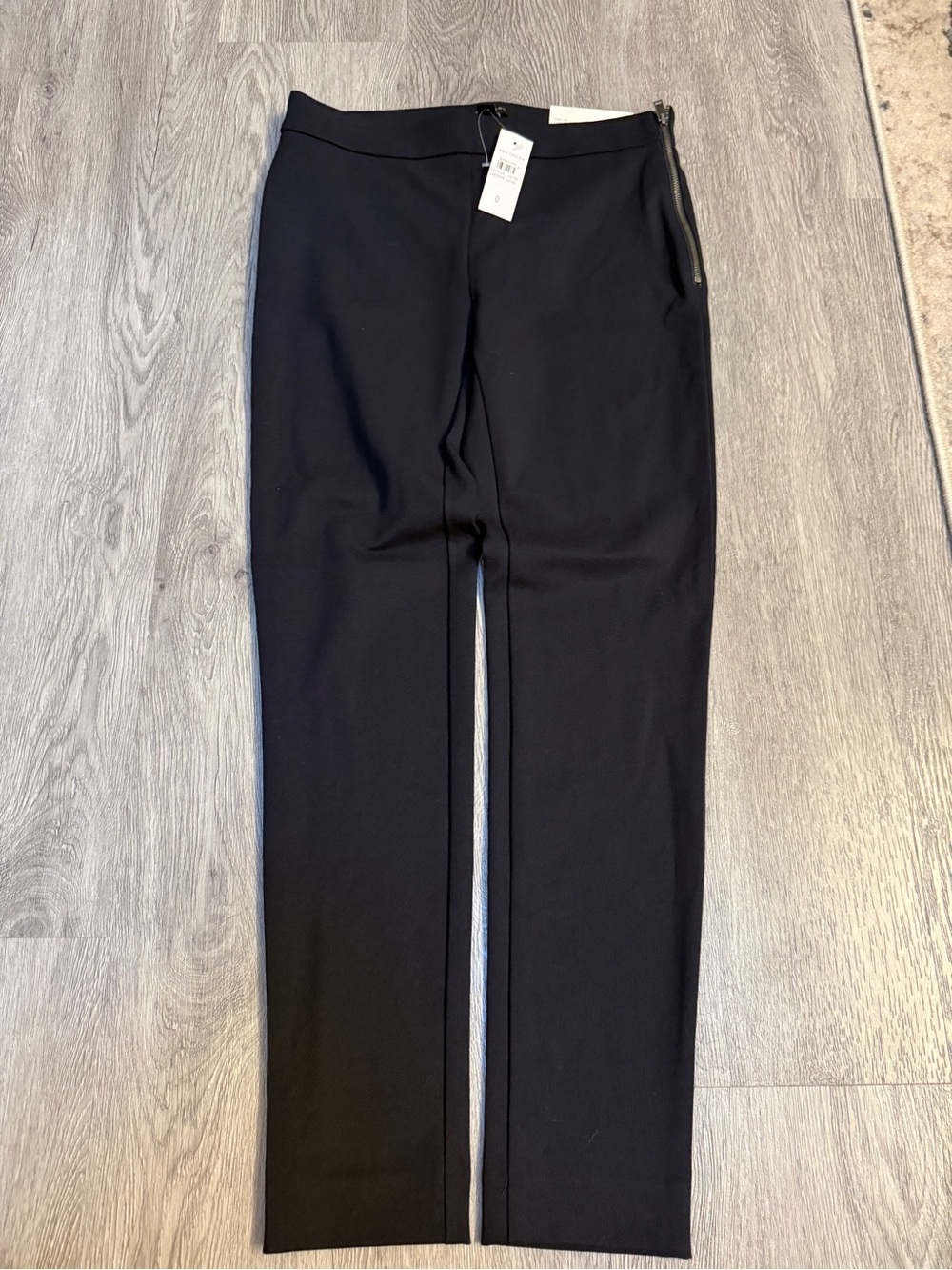 NWT Ann Taylor Women’s Chelsea Skinny Trouser Blue Pants Pull On Side Zip Sz 0